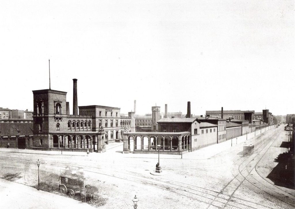 Borsigs Maschinenbauanstalt an der Chausseestraße beim Oranienburger Tor, 1875