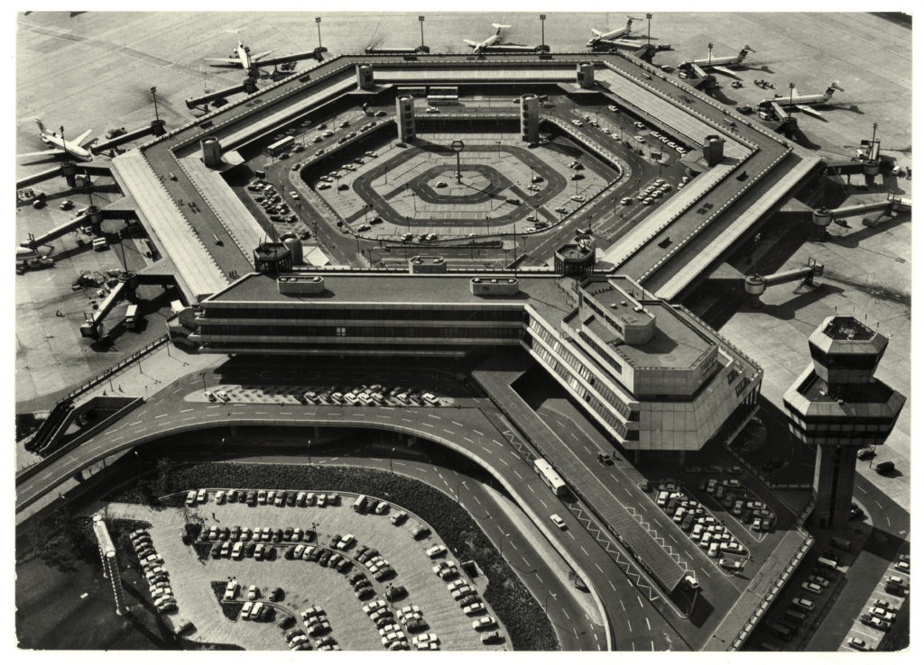 Flughafen Tegel Luftaufnahme um 1975