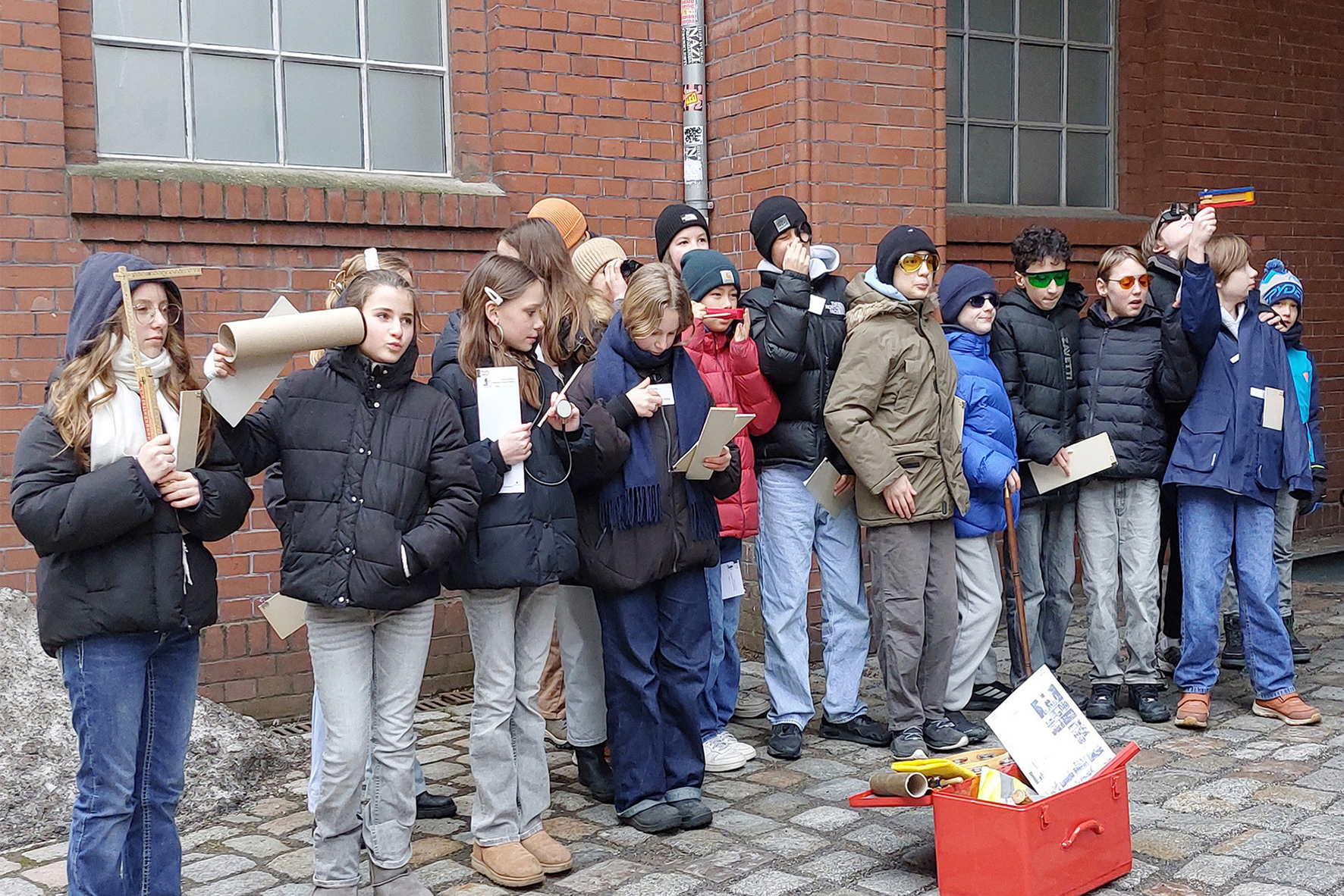 Schüler:innen haben eine Actionbound Tour für den Pfefferberg entwickelt. | © Christiane Wigand, Stiftung Pfefferberg