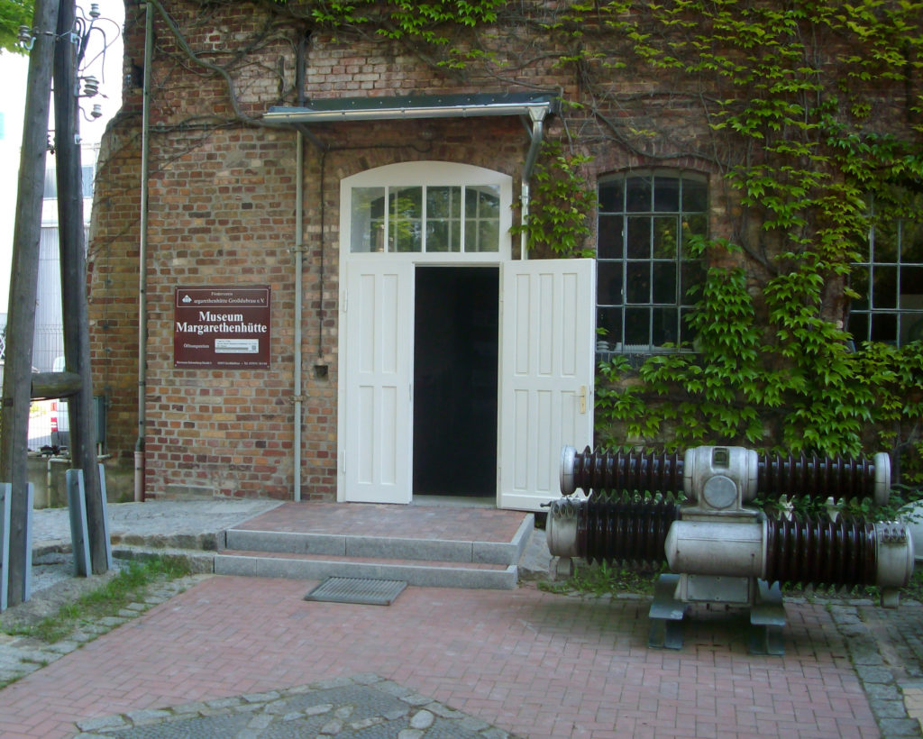 Eingang des Elektroporzellanmuseum Margarethenhütte