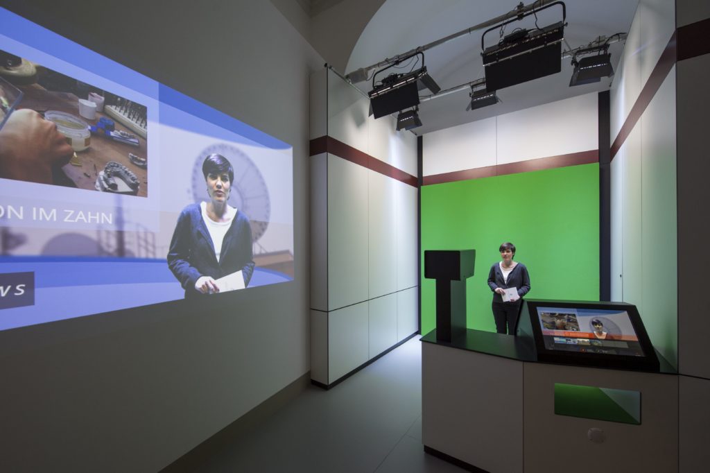 Green-Screen-Studio im Museum für Kommunikation