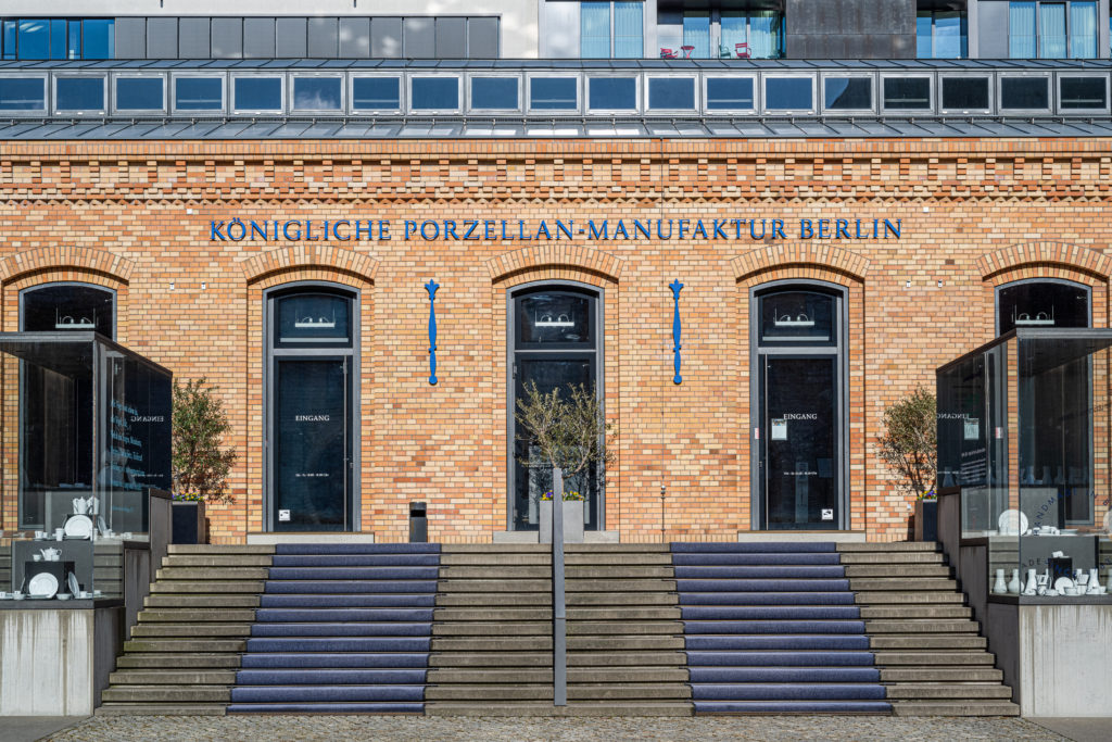 Gebäude der KPM Berlin aus Backstein
