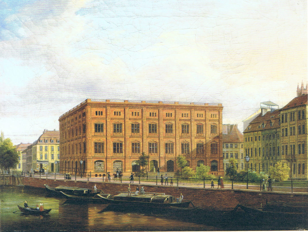 Berliner Bauakademie, um 1838. Später Teil der Technischen Universität Berlin.