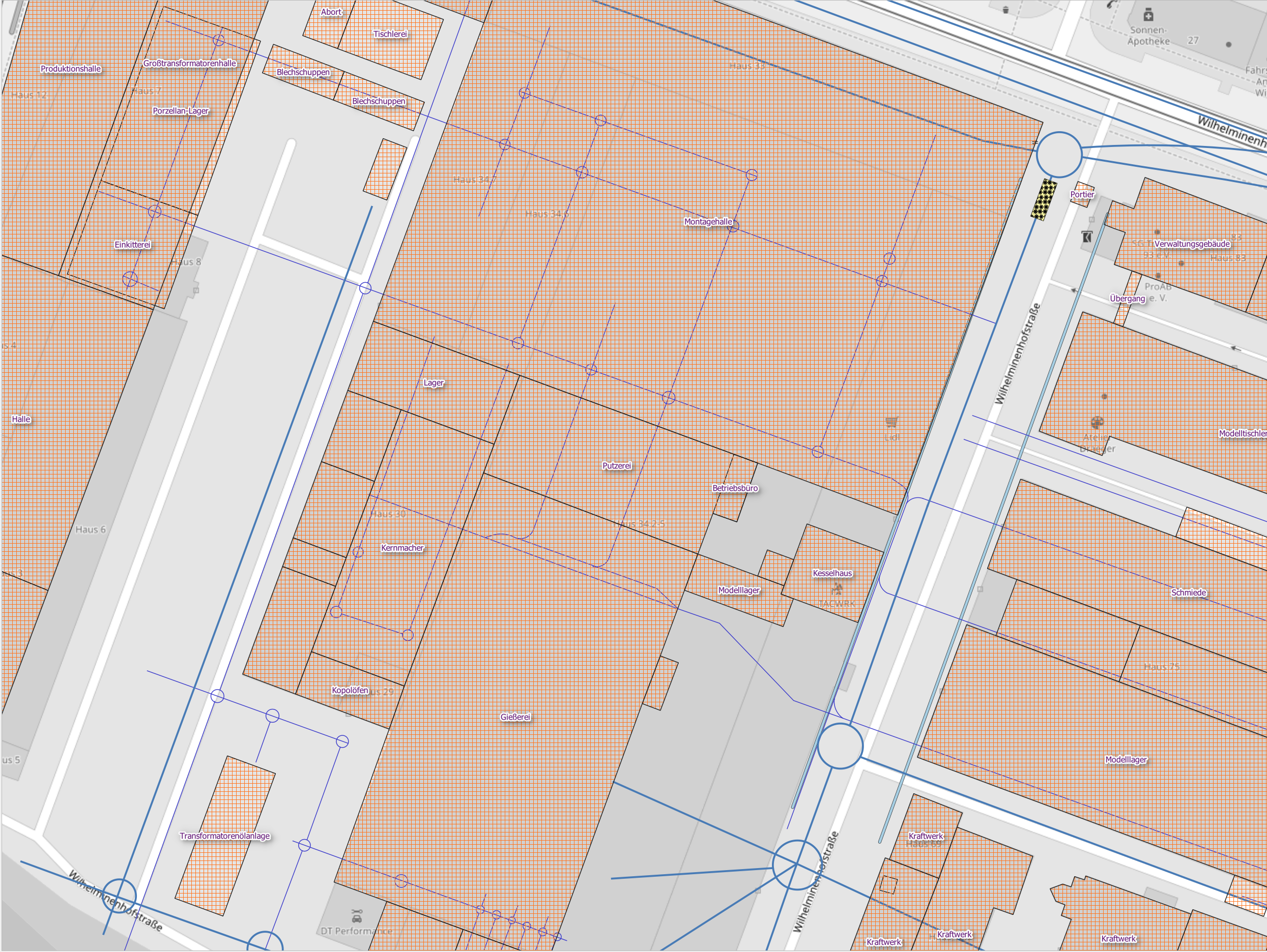 Ausschnitt der Maschinenfabrik Oberschöneweide (später Niles; TRO) | © bzi, Jannis Petersen