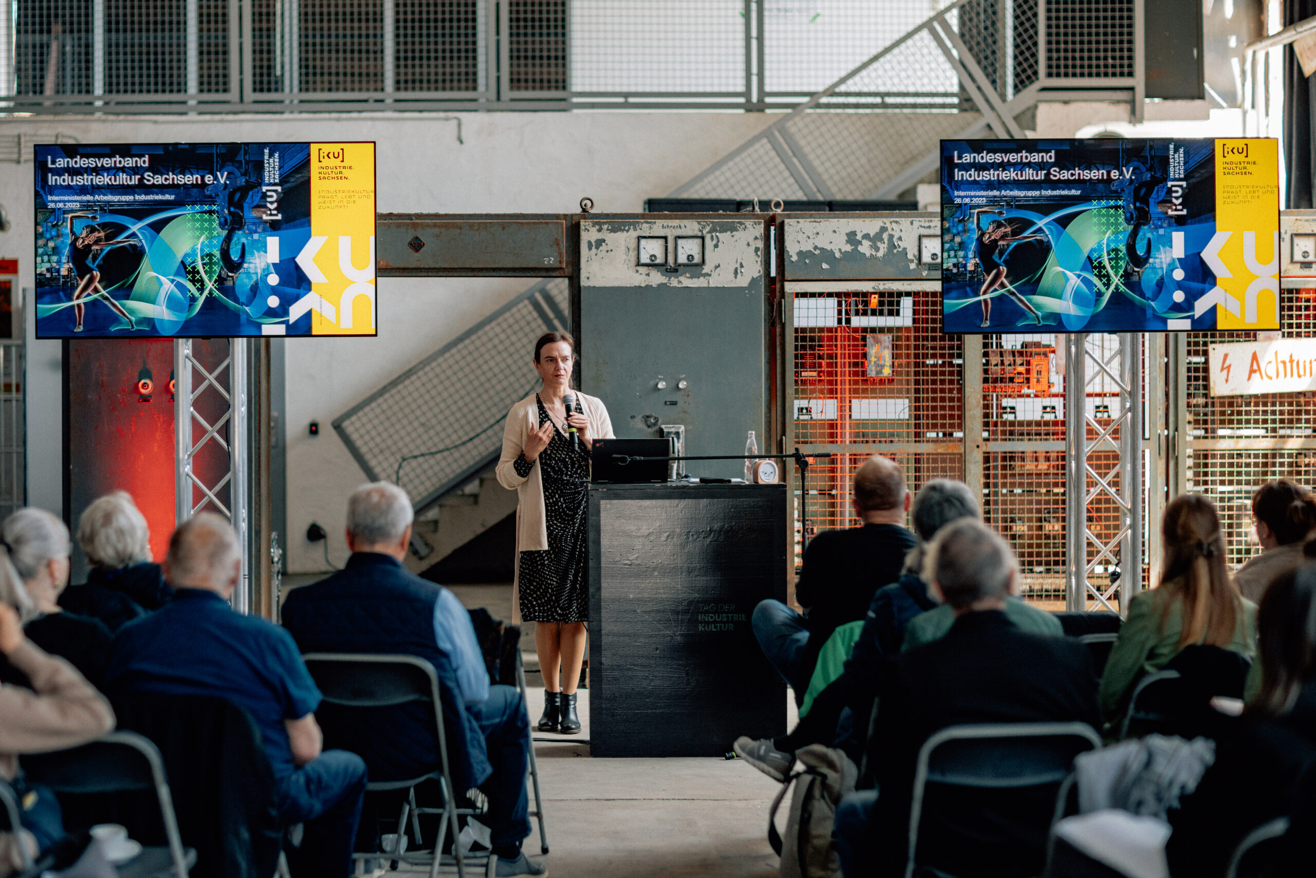 Keynote von Anja Nixdorf-Munkwitz vom Landesverband Industriekultur Sachsen. | © Hartmut Bösener