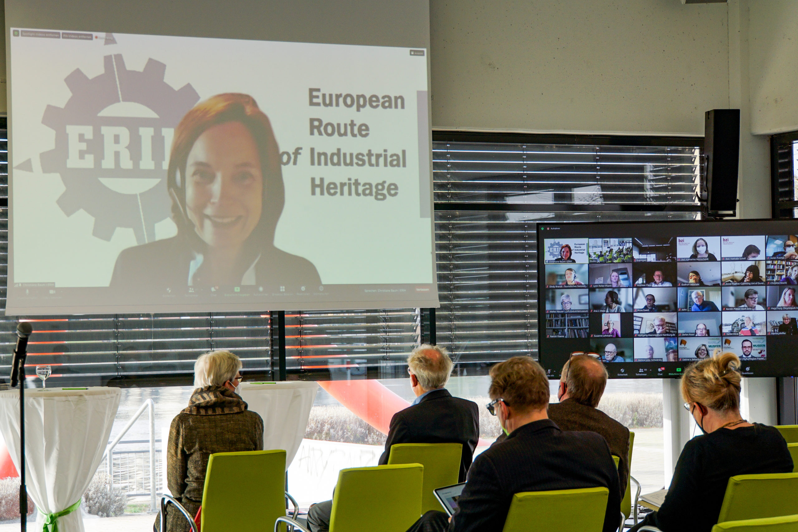 Begrüßung von Christiane Baum, Generalsekretärin ERIH | © bzi/Foto: Lea Gleisberg