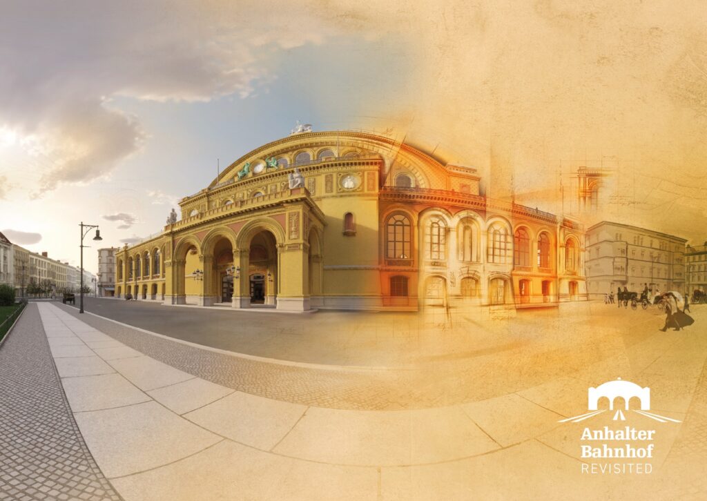 Grafische 360Grad Animation Anhalter Bahnhof Revisited